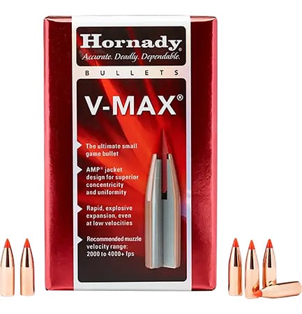 Hornady 22440 V-Max 6mm .243 87 gr V Max 100 Per Box/ 25 Case