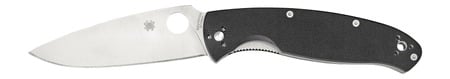 Spyderco C142GP Resilience 4.20" Folding Drop Point Plain 8Cr13MoV SS Blade Black G10 Handle Includes Pocket Clip