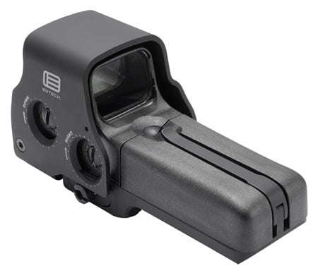 EOTECH, 558 Holographic Sight, Red 68 MOA Ring with 1 MOA Dot Reticle, Side Button Controls, Quick Disconnect Mount, Night Vision Compatible, Matte Finish, Black