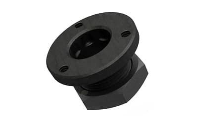 GrovTec, Non-Rotating Flanged Base, Black