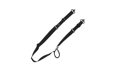 GrovTec, Sabre 2 Point Sling, Matte Finish, Black, Includes Push Button Swivels