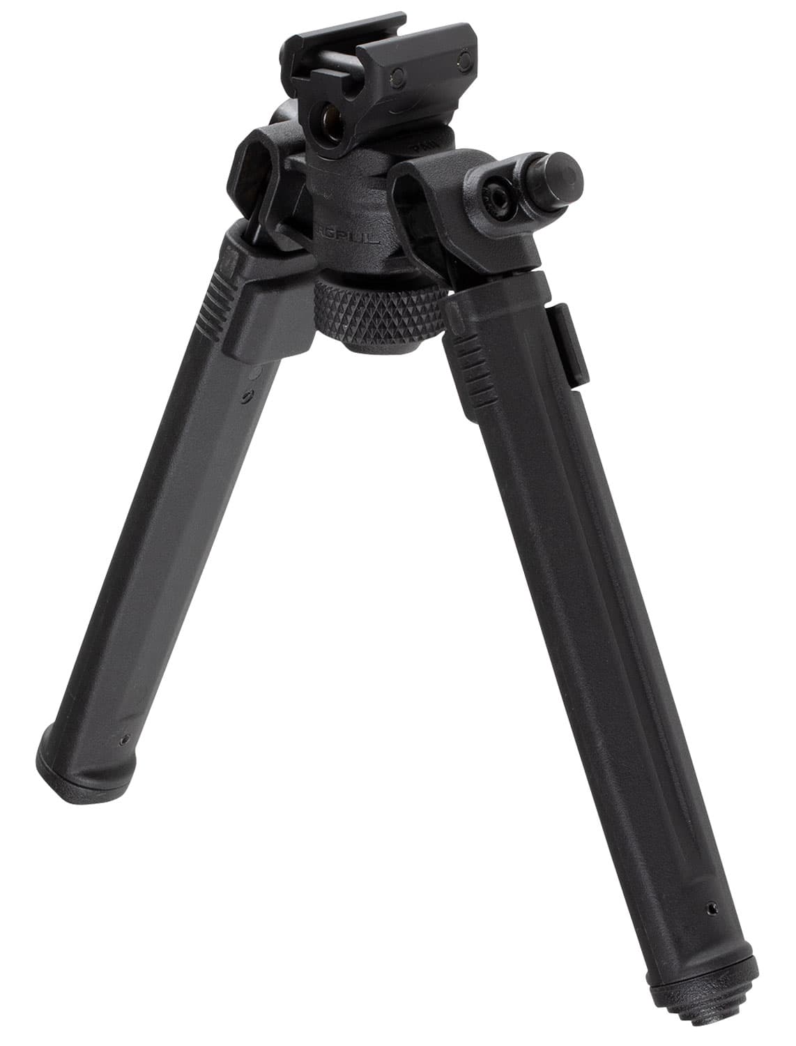Magpul MAG941-BLK Bipod 1913 Picatinny Rail Attachment, Black Mil-Spec Anodized Aluminum, 6.80-10.30" Vertical Adjustment, Rubber Feet for AR-Platform