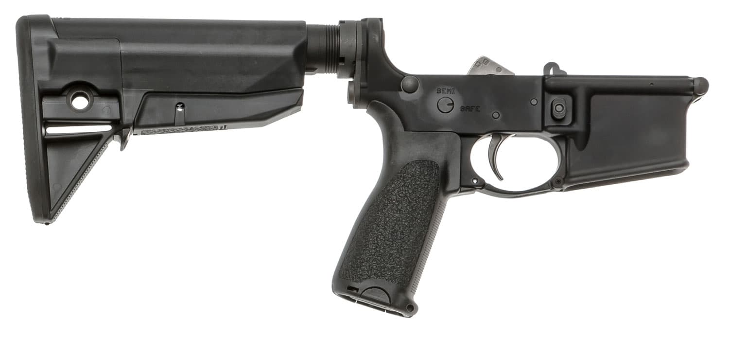BCM LRGSTKMOD0BLK BCM Lower MOD 0 Multi-Caliber 7075-T6 Aluminum Black Synthetic Pistol Grip & Stock for AR-Platform