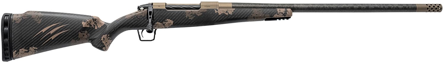Fierce Firearms ROG300PRC22BRS Carbon Rogue 300 PRC 3+1 22" Threaded Barrel, Smoked Bronze Cerakote, Sonora Ambush Camo Stock