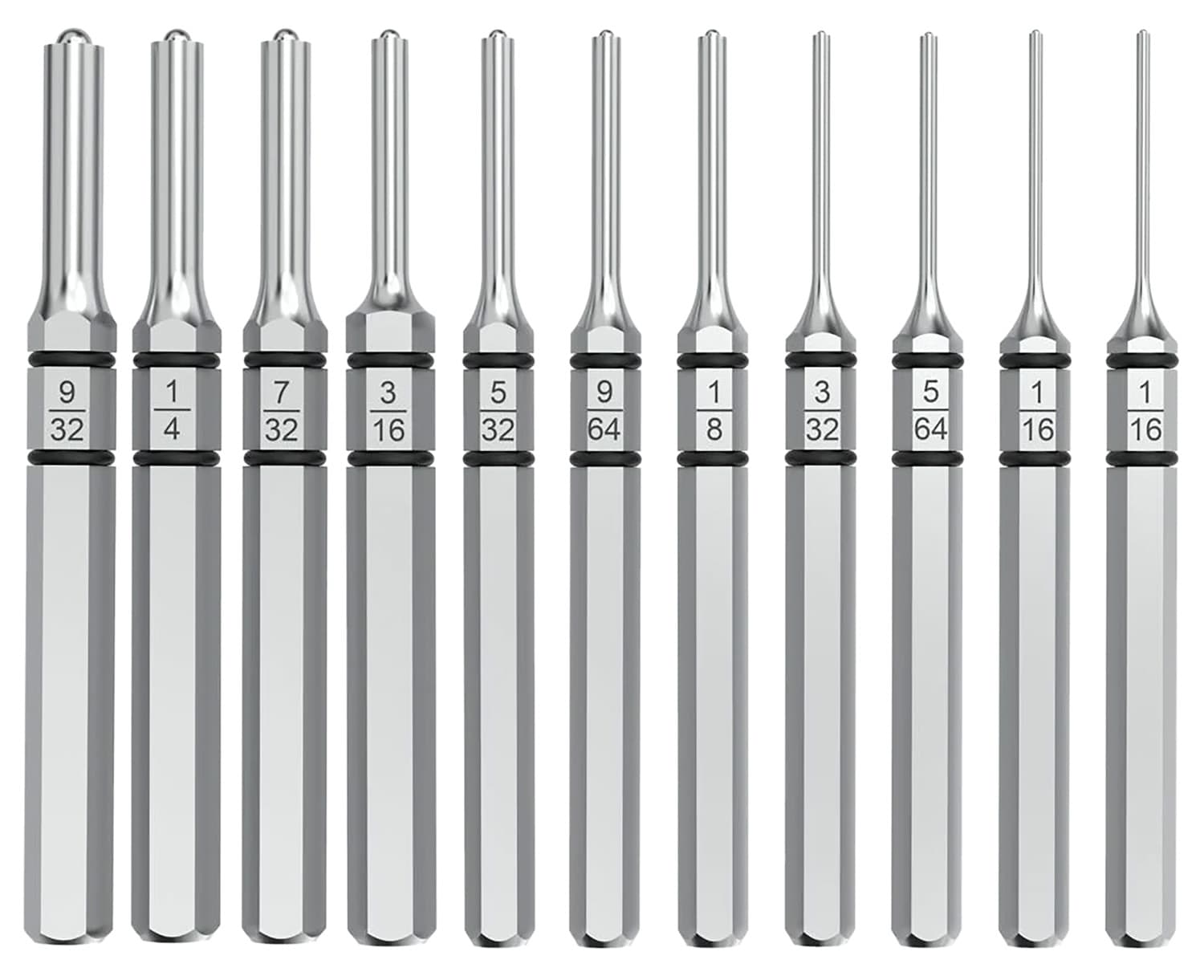 Real Avid AVAPK-RP Accu-Punch Roll Pin Silver Steel Universal Firearm 11 Pieces