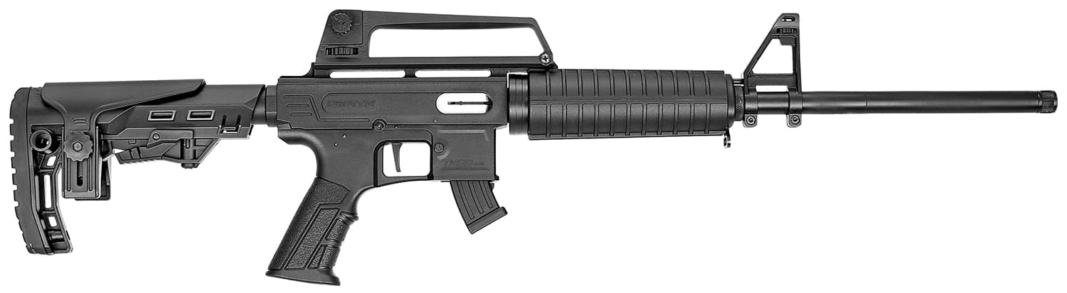 Derya Firearms TM22.FEAT.18 TM22 Feather 22 LR 10+1 18" Black Threaded Barrel, Black Anodized Aluminum Receiver w/Picatinny Rail, Black Adjustable Polymer Stock, Black Polymer Grip