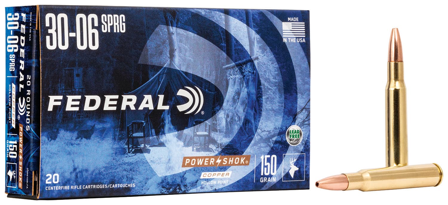 Federal 24385LFA Power-Shok 243Win 85gr Copper Hollow Point 20 Per Box/10 Case