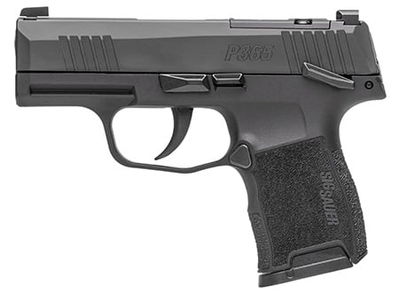 Sig Sauer 3659BXR3PMSSLCA P365 *CA Compliant 9mm Luger 10+1 3.10" Black Nitron Stainless Steel Optic Ready/Serrated Slide, Black Polymer Frame w/Accessory Rail, Black Polymer Grip