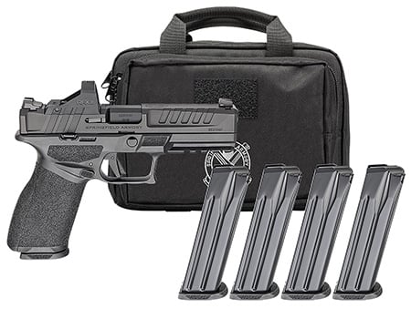 Springfield Armory Echelon 4.5F 9mm Luger 4.5" 17/20+1 Optic Ready Gear PAC, Black - EC9459B-PAC