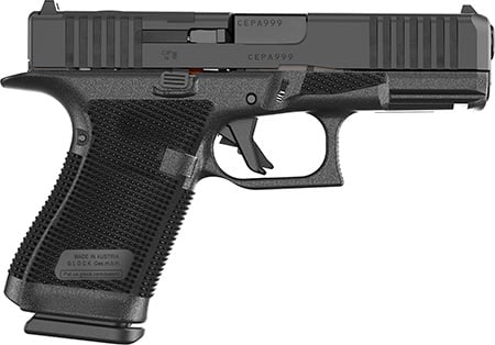 Glock P61950203 G19 Gen6 9mm Luger 15+1 4.02" Black GMB Barrel & Optic Ready/Serrated Slide, Black Polymer Frame w/Accessory Rail, Interchangeable Backstrap Grip, Ambidextrous