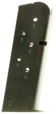 Magnum Research MAG1911456 1911 Black Detachable 6rd 45 ACP
