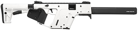 Kriss USA KV90CAP22 Vector CRB G2 *CA Compliant 9mm Luger 10+1 16" Black Barrel Shroud, Alpine White Rec & Fixed Stock, Black California Paddle Grip, Flip Up Sights