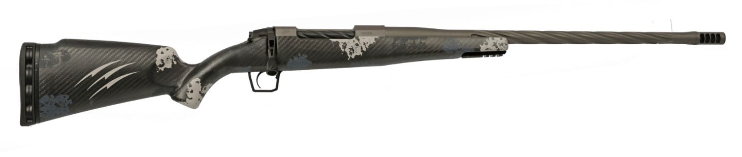 Fierce Firearms Twisted Rogue 7mm PRC 3+1 22" Twisted Flute Barrel, Tungsten Cerakote, Phantom Carbon Stock